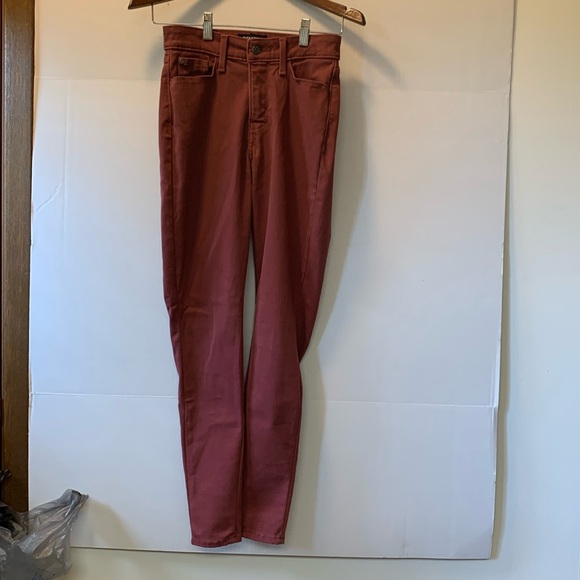 Levi’s Denizen High Rise Super Skinny Red Jeans Size 2 W 26 - Picture 1 of 9